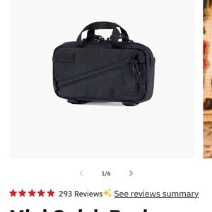 Topo Designs Black Belt Bag